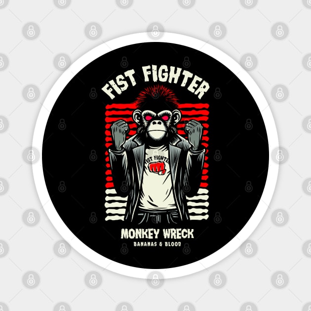 FIST FIGHTER Magnet by artslaves